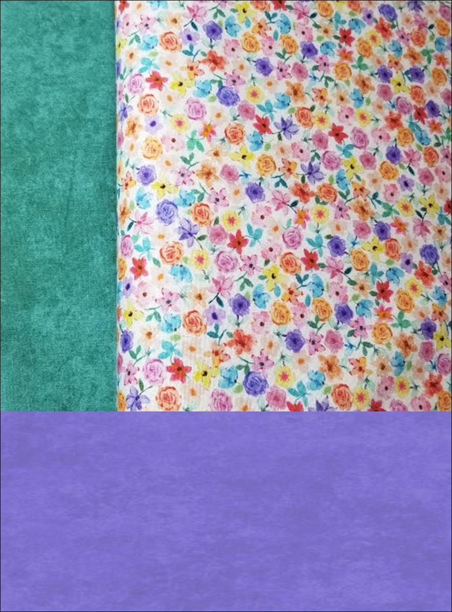 Packed Floral in Multi from Nature Studies by Maywood Studio continuous cuts of Quilter's Cotton Fabric