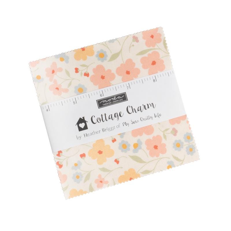 Cottage Charm by My Sew Quilty Life for Moda Quilter's Cotton Charm Pack of 42 5 x 5 inch squares