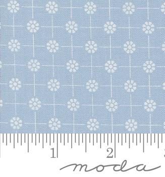 Pixie Dots Flower Grid in Glacier from Cottage Charm by My Sew Quilty Life for Moda Continuous cuts of Quilter's Cotton Fabric