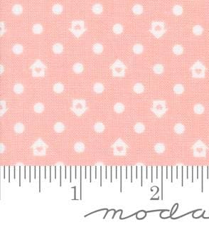 Dots Houses in Jovial from Cottage Charm by My Sew Quilty Life for Moda Continuous cuts of Quilter's Cotton Fabric