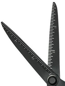 8 inch light weight scissors with comfort grip handles and ruler on nonstick Teflon coated blades. Teflon DressMaker Scissors 8 inch