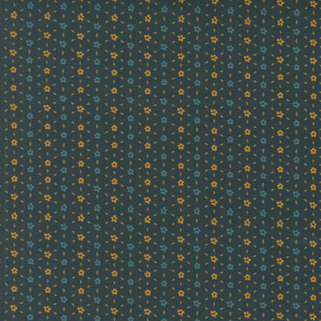 Sagewood Seedling Ditsy in Dusk by Crystal Manning for Moda. Continuous cuts of Quilter's Cotton Fabric