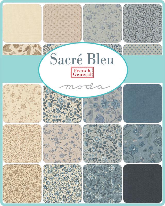 Petunia Blenders Floral in Smoke from Sacre Bleu by French General for Moda. Continuous cuts of Quilter's Cotton Fabric