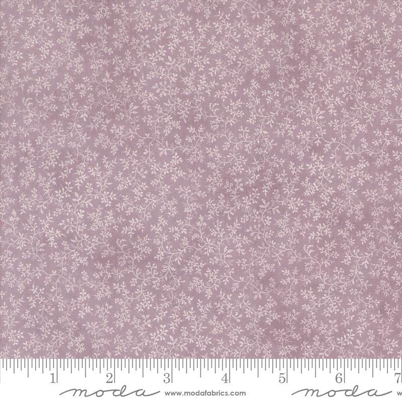 3 Sisters Favorites Vintage Linens Lavender Fields Poetic Vines Blenders in Iris for Moda. Continuous cuts of Quilter's Cotton
