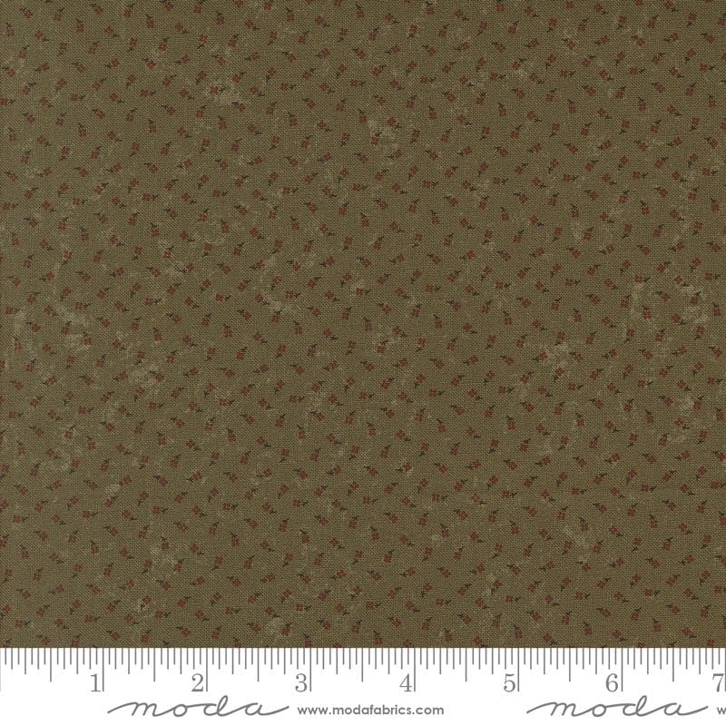 Berries Blenders in Green by Kansas Troubles for Moda Fabrics. Continuous cuts of Quilter's Cotton Fabric
