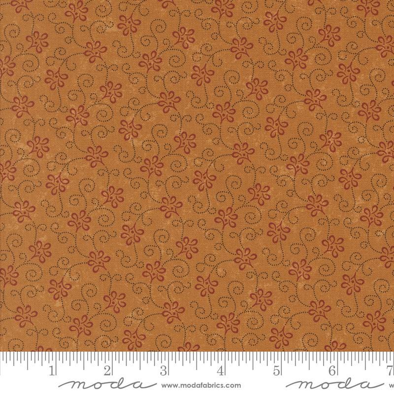 Ribbon Blenders in Gold by Kansas Troubles for Moda Fabrics. Continuous cuts of Quilter's Cotton Fabric