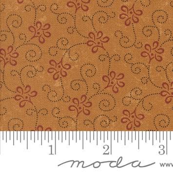 Ribbon Blenders in Gold by Kansas Troubles for Moda Fabrics. Continuous cuts of Quilter's Cotton Fabric