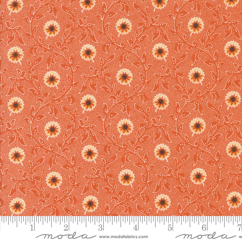 Pumpkin Spice Gatherings by Primitive Gatherings for Moda Quilter's Cotton Charm Pack of 42 5 x 5 inch squares