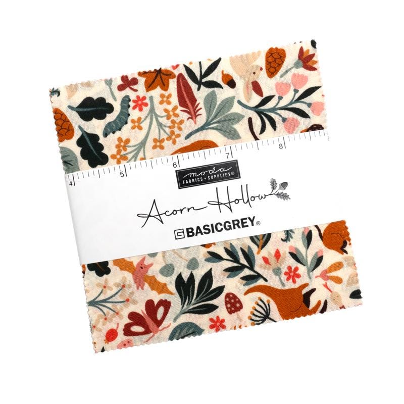 Acorn Hollow by BasicGrey for Moda Quilter's Cotton Charm Pack of 42 5 x 5 inch squares