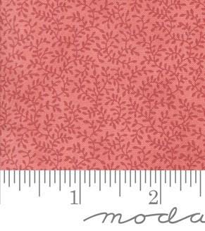 Winding Leaves Blenders Vines Leaves in Scarlet by 3 Sisters for Moda. Continuous cuts of Quilter's Cotton