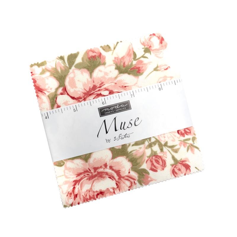Muse by 3 Sisters for Moda Quilter's Cotton Charm Pack of 42 5 x 5 inch squares