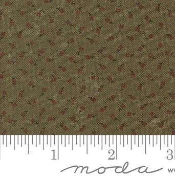 Berries Blenders in Green by Kansas Troubles for Moda Fabrics. Continuous cuts of Quilter's Cotton Fabric
