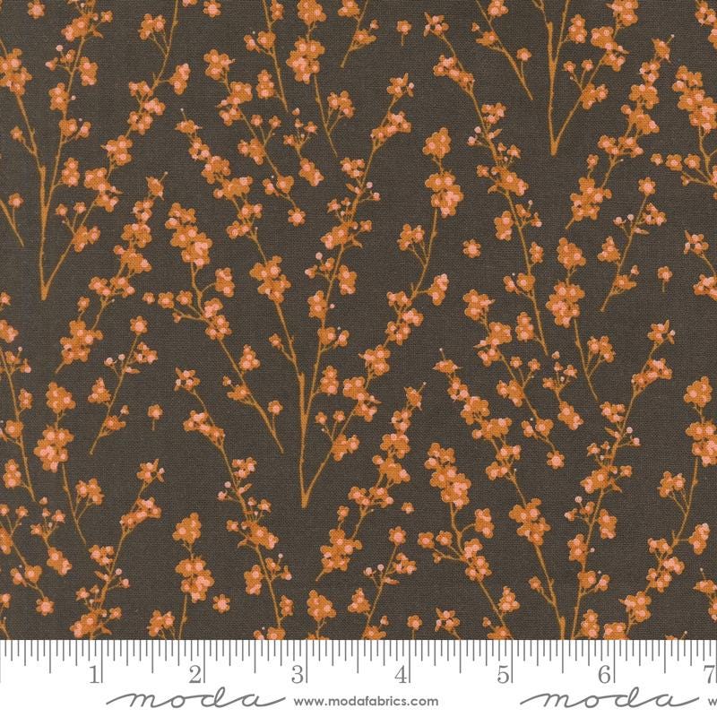 Twiggy Florals in Soil from Acorn Hollow by BasicGrey for Moda. Continuous cuts of Quilter's Cotton Fabric