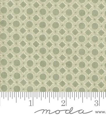 Yield Blenders Dot Geometric in Sage from Acorn Hollow by BasicGrey for Moda. Continuous cuts of Quilter's Cotton Fabric