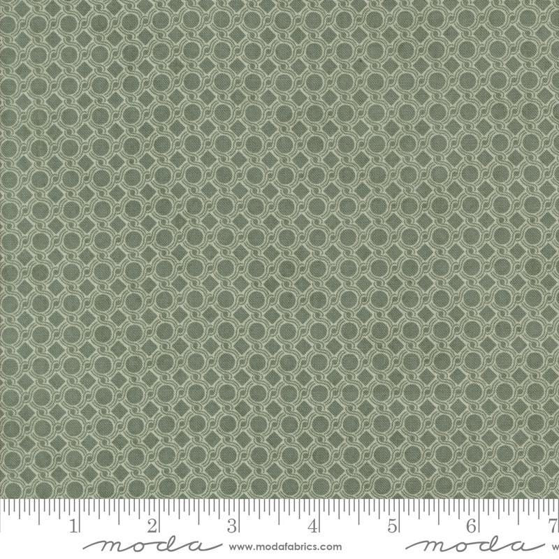 Yield Blenders Dot Geometric in Eucalyptus from Acorn Hollow by BasicGrey for Moda. Continuous cuts of Quilter's Cotton Fabric