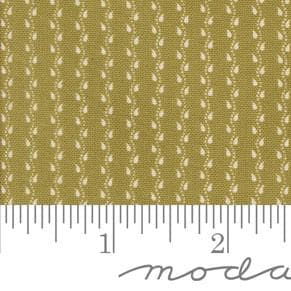 Mini Vine Stripes in Basil from Pumpkin Spice Gatherings by Primitive Gatherings for Moda. Continuous cuts of Quilter's Cotton Fabric