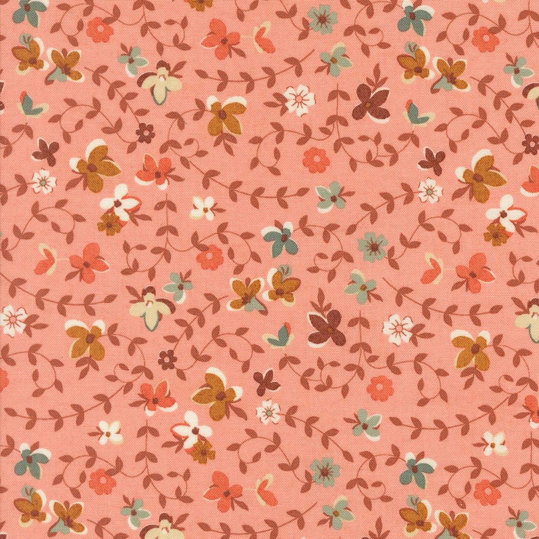 Gather Florals in Apple from Acorn Hollow by BasicGrey for Moda. Continuous cuts of Quilter's Cotton Fabric