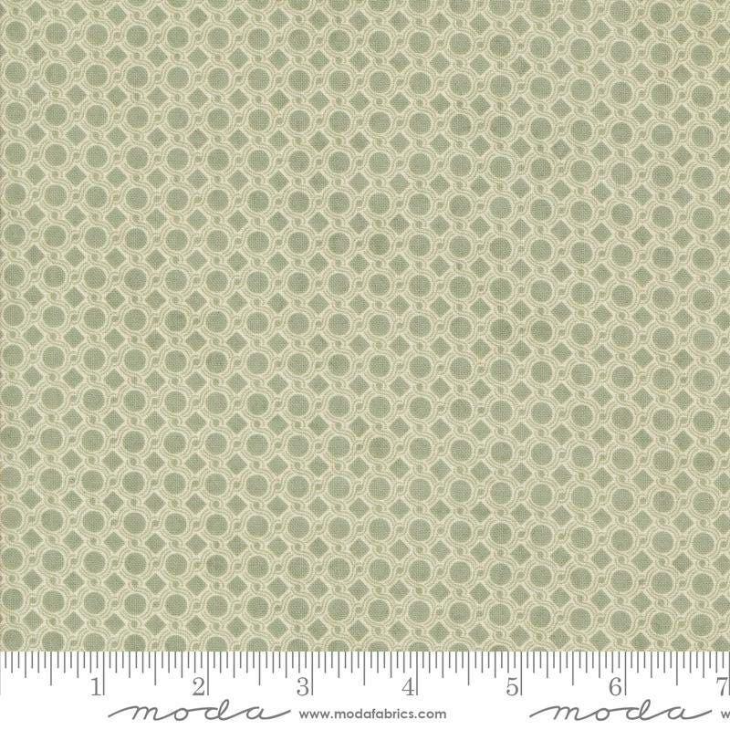 Yield Blenders Dot Geometric in Sage from Acorn Hollow by BasicGrey for Moda. Continuous cuts of Quilter's Cotton Fabric