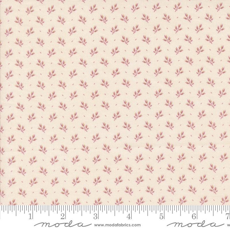 Leaf Branch Blenders Shirting in Cream Mulberry from Pumpkin Spice Gatherings by Primitive Gatherings Moda Quilter's Cotton continuous cuts