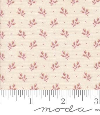 Leaf Branch Blenders Shirting in Cream Mulberry from Pumpkin Spice Gatherings by Primitive Gatherings Moda Quilter's Cotton continuous cuts