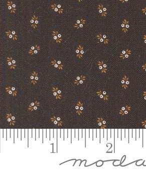 Berry Sprig Blenders in Black Dirt from Pumpkin Spice Gatherings by Primitive Gatherings for Moda continuous cuts of Quilter's Cotton Fabric
