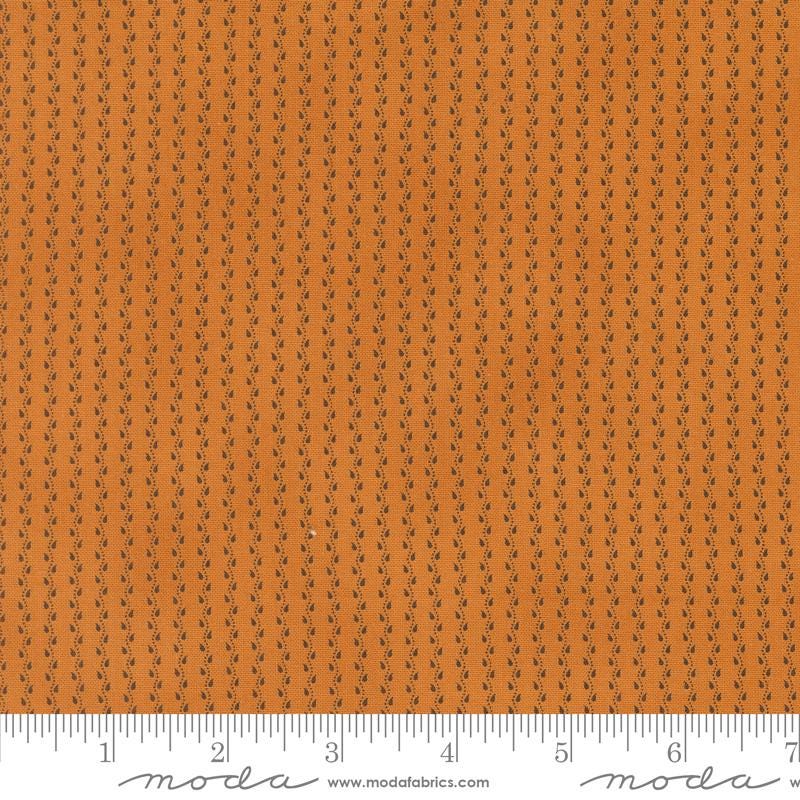 Mini Vine Stripes in Pumpkin from Pumpkin Spice Gatherings by Primitive Gatherings for Moda Quilter's Cotton Continuous cuts