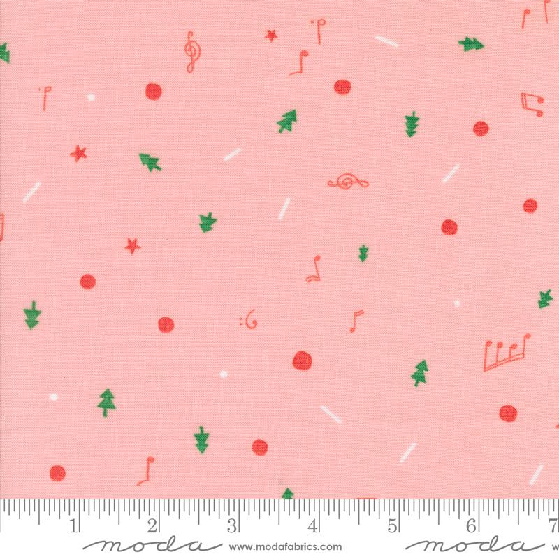 Tiny Christmas by Lizzy House for Moda Quilter's Cotton Charm Pack of 42 5 x 5 inch squares