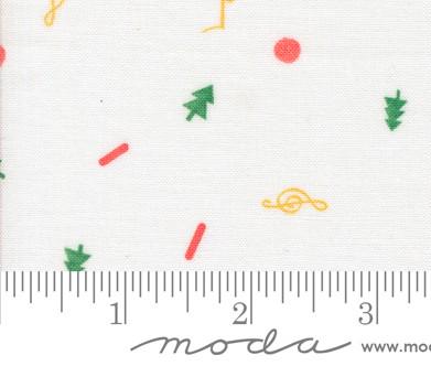Christmas Cookie in Snow from Tiny Christmas by Lizzy House for Moda Fabrics. Continuous cuts of Quilter's Cotton Fabric