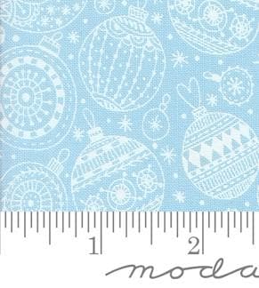 Ornaments Christmas in Sky from Emmitt and Ivy by Sweetwater for Moda continuous cuts of Quilter's Cotton Fabric