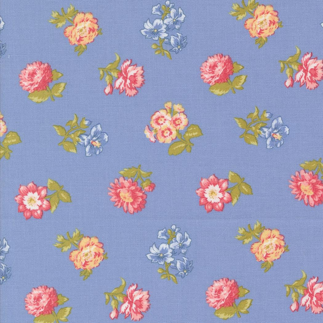 Memory Lane by Brenda Riddle Designs for Moda Quilter's Cotton Fat Quarter Bundle. 22 Fat Quarters of 18 inch x 21 inch rectangles