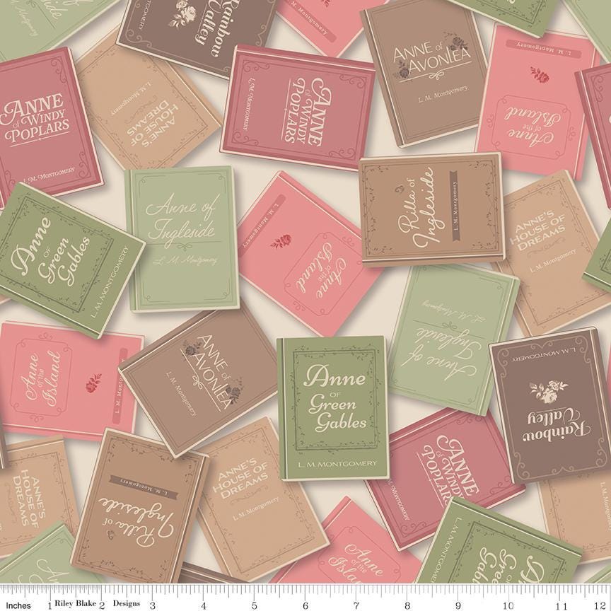 Anne of Green Gables by Riley Blake Designs Layer Cake 42 piece collection of 10 inch squares