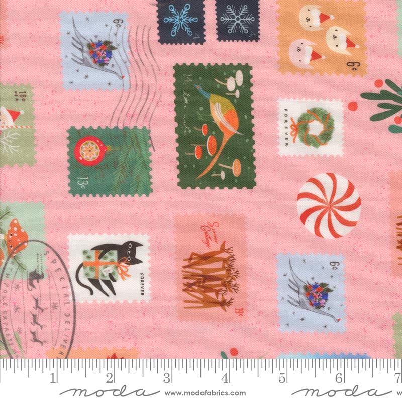 Tiny Christmas by Lizzy House for Moda Quilter's Cotton Charm Pack of 42 5 x 5 inch squares