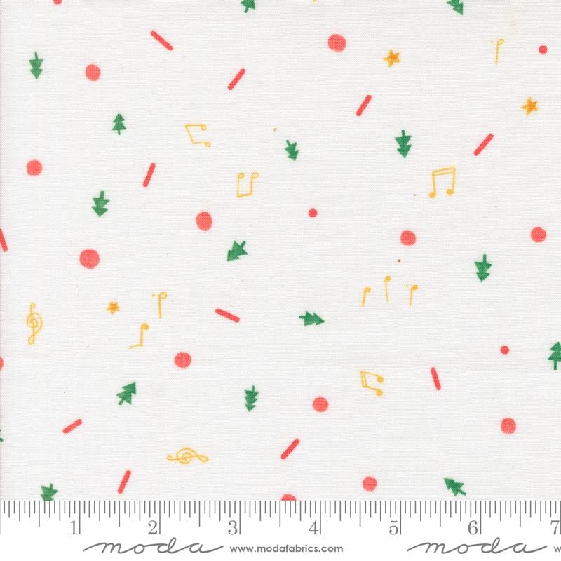 Christmas Cookie in Snow from Tiny Christmas by Lizzy House for Moda Fabrics. Continuous cuts of Quilter's Cotton Fabric