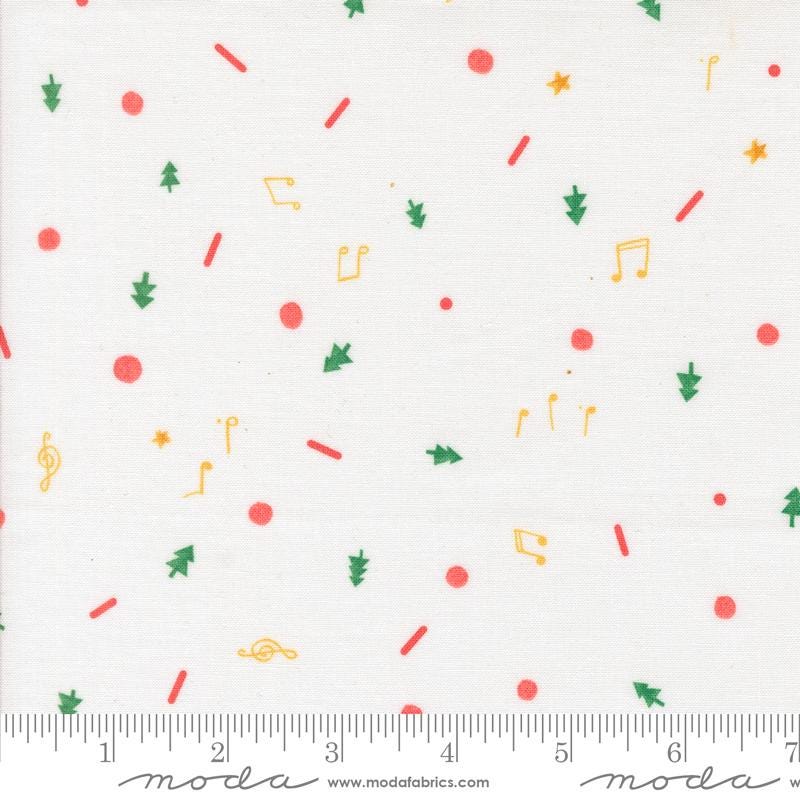 Christmas Cookie in Snow from Tiny Christmas by Lizzy House for Moda Fabrics. Continuous cuts of Quilter's Cotton Fabric