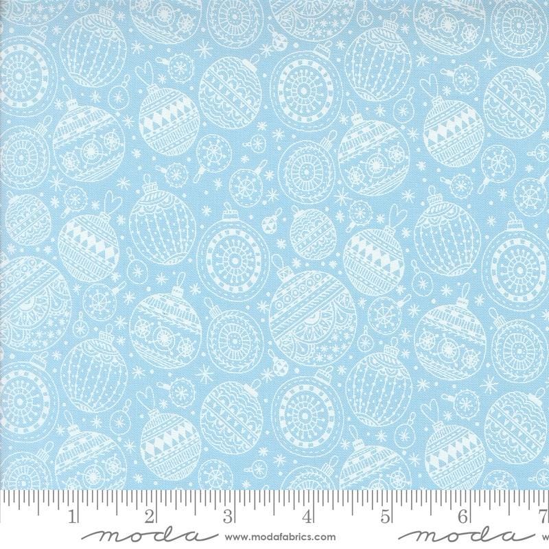 Ornaments Christmas in Sky from Emmitt and Ivy by Sweetwater for Moda continuous cuts of Quilter's Cotton Fabric