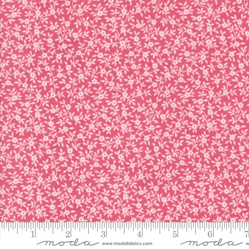 Vines in Rose from the Very Sweet Christmas collection by Bunny Hill Designs for Moda continuous cuts of Quilter's Cotton Fabric