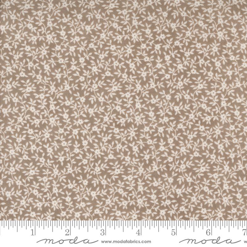 Vines in Stone from the Very Sweet Christmas collection by Bunny Hill Designs for Moda continuous cuts of Quilter's Cotton Fabric