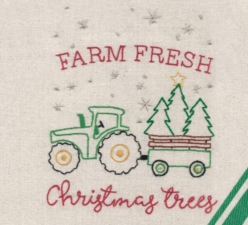 Christmas on the Farm Aunt Martha's #4039 Vintage Embroidery Hot Iron Transfer Pattern