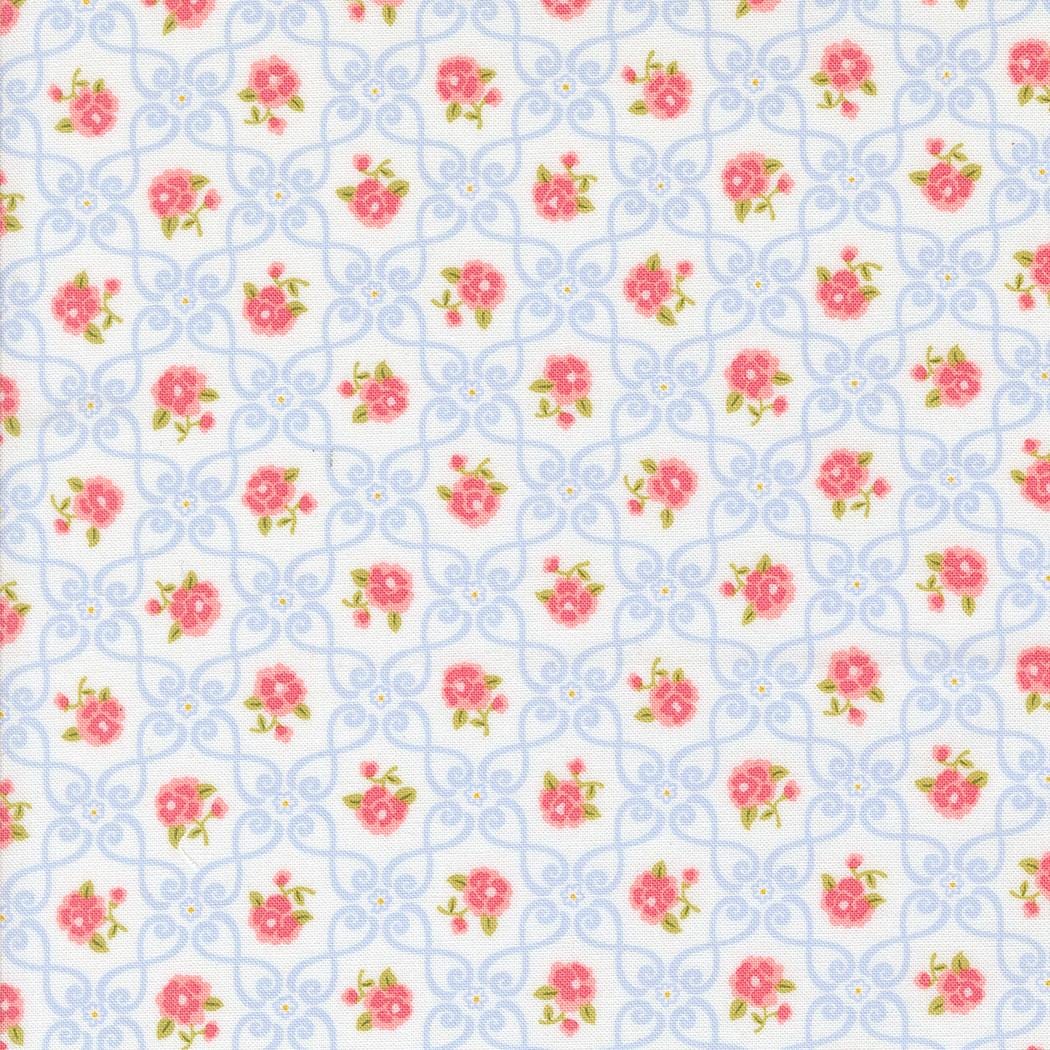 Memory Lane by Brenda Riddle Designs for Moda Quilter's Cotton Fat Quarter Bundle. 22 Fat Quarters of 18 inch x 21 inch rectangles