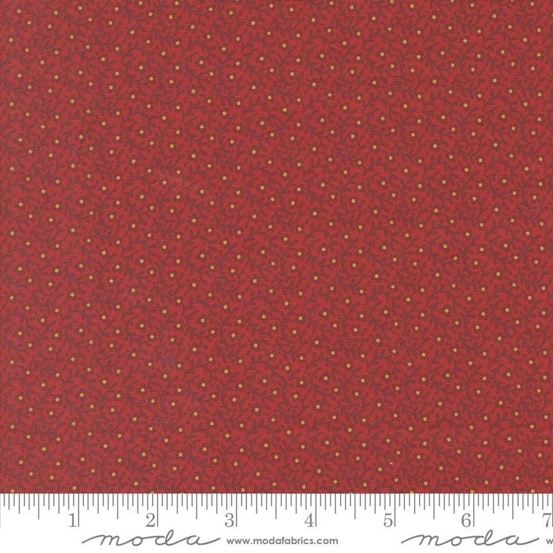 Creeping Thyme Blender in Turkey Red from Sallys Stitches by Betsy Chutchian for Moda Fabrics. Continuous cuts of Quilter's Cotton Fabric