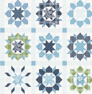 Swoon Cheater 36" x 60" Repeat Patchwork Cheater Panel Continuous Yardage of 36" Repeat. by Camille Roskelley for Moda