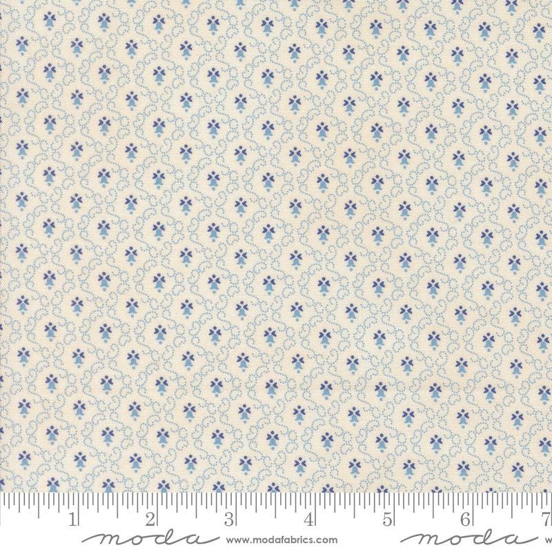 Little Bell Blenders in Blue Sky from Sallys Stitches by Betsy Chutchian for Moda Fabrics. Continuous cuts of Quilter's Cotton Fabric