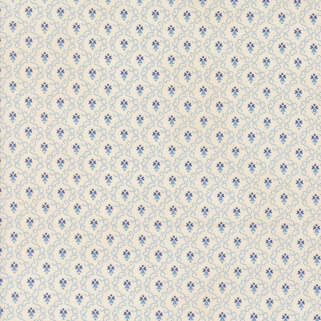 Little Bell Blenders in Blue Sky from Sallys Stitches by Betsy Chutchian for Moda Fabrics. Continuous cuts of Quilter's Cotton Fabric