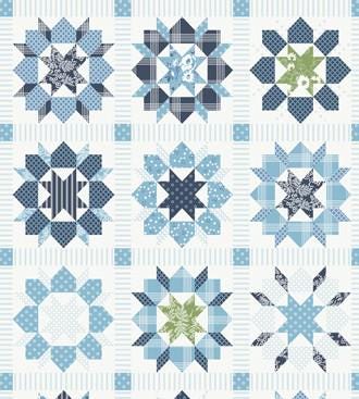 Swoon Cheater 36" x 60" Repeat Patchwork Cheater Panel Continuous Yardage of 36" Repeat. by Camille Roskelley for Moda