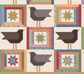 Crows in the Corn by Lori Holt of Bee in My Bonnet 69.5 x 77.5 quilt pattern