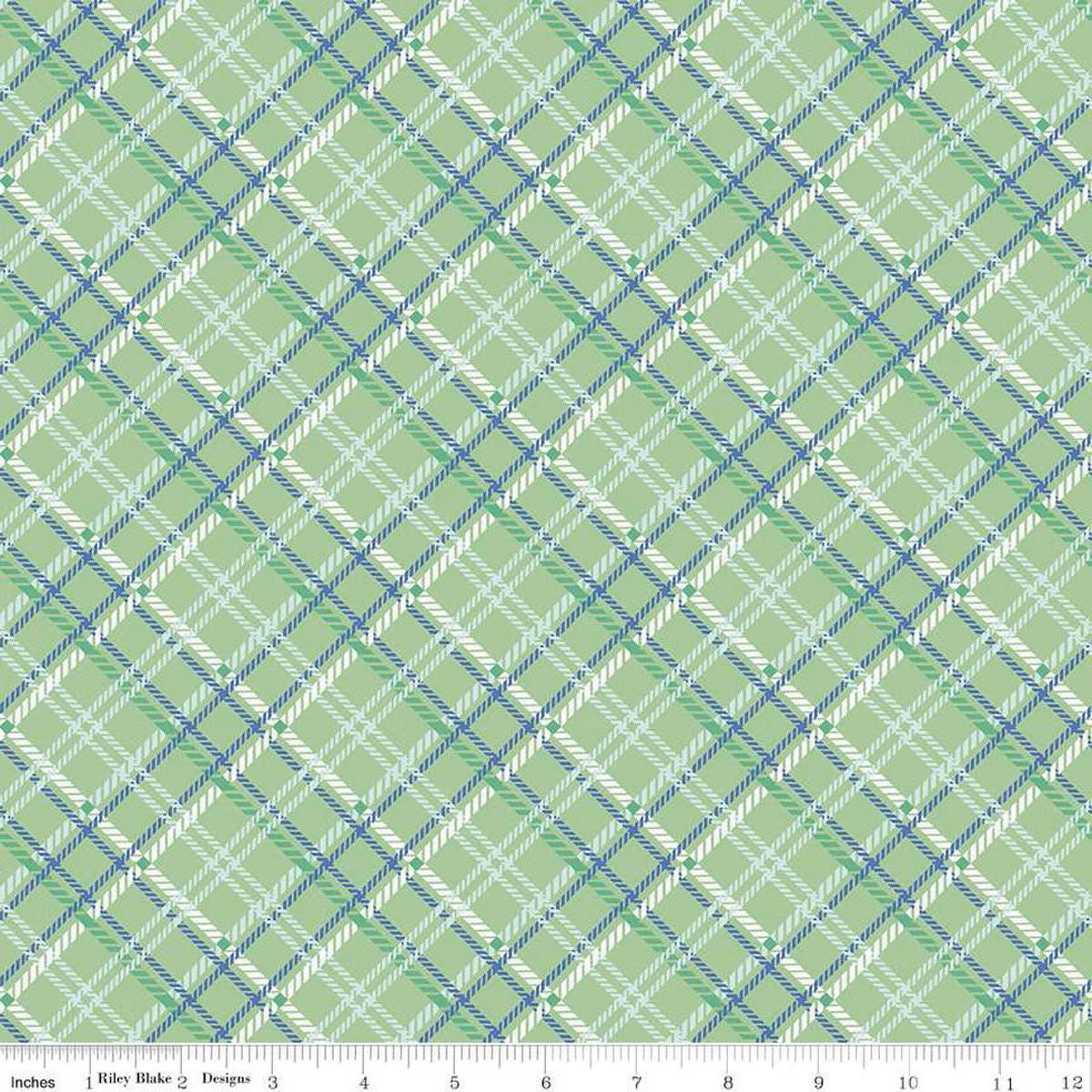 Simple Pleasures Plaid in Sable by Sandy Klop of American Jane for Riley Blake Designs. Continuous cuts of quilter's cotton fabric