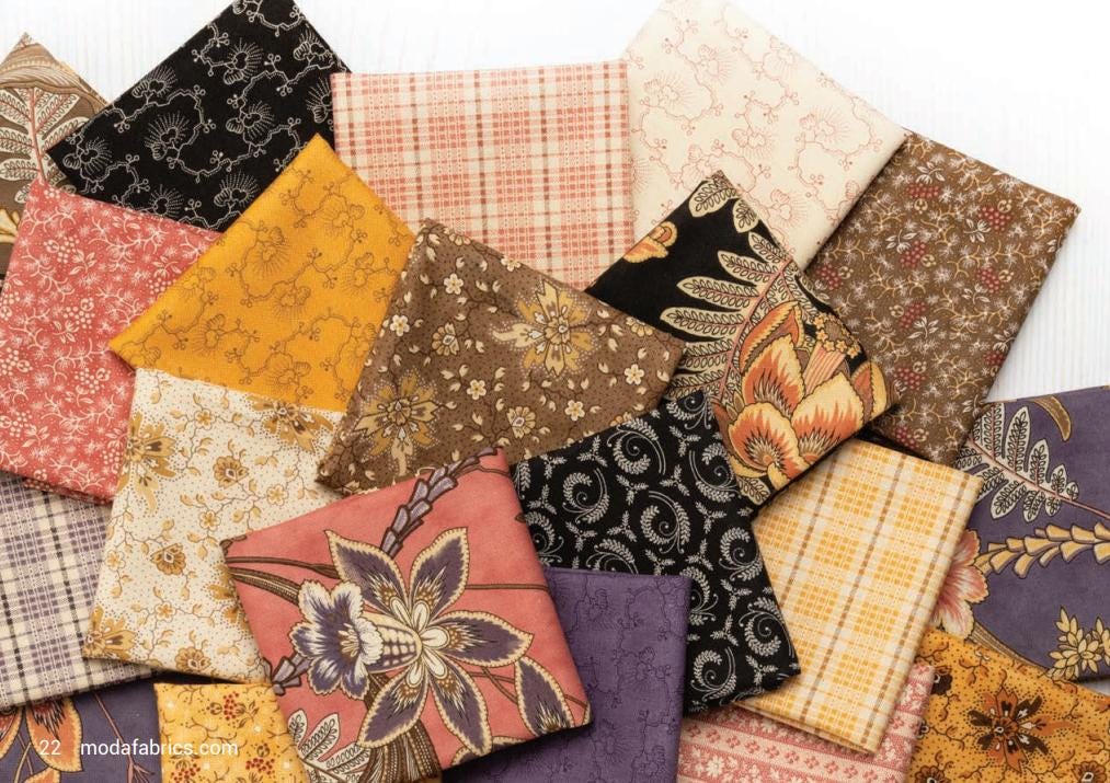 Floral Misty Dream in Tree Bark from the Wild Orchid Collection by Blackbird Designs for Moda continuous cuts of Quilter's Cotton Fabric