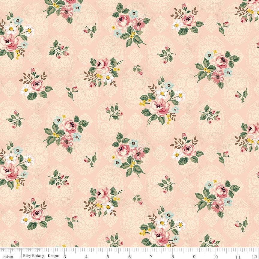 Rose & Violet's Bouquet des Fleurs collection by Miss Rose and Sister Violet for Riley Blake Designs. Fat Quarter Bundle. 19 squares