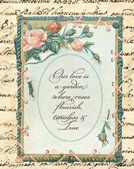 Rose Garden Panel from the Rose & Violet's Bouquets des Fleurs collection by Miss Rose and Sister Violet Riley Blake Designs Continuous Cuts