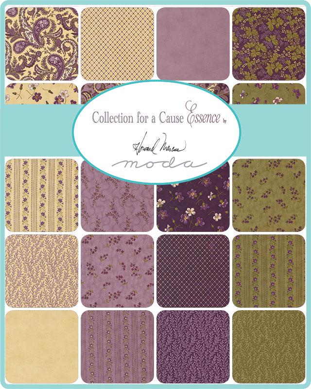 Collections for a Cause Essence Floral Stripe in Lavender by Howard Marcus for Moda Fabrics. Continuous cuts of Quilter's Cotton